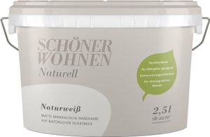 Schöner Wohnen Mineral Wandfarbe Naturell 2,5 Liter Farbwahl!