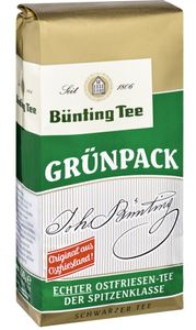 Bünting Tee Grünpack Schwarzer Tee Original aus Ostfriesland 500g