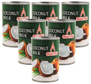 [ 6x 165ml ] ROYAL THAI Kokosnussmilch / Kokosmilch / Coconut Milk E435