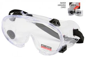 Vollsichtschutzbrille Farblos Ventil belüftet antibeschlag ideal für Brillenträger