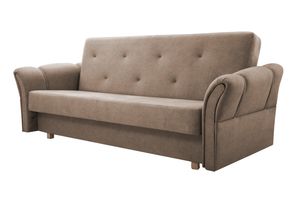 Sofa mit Schlaffunktion Schlafsofa Sofabett 3-Sitzer 220 × 89 × 93 cm cm Couch DL-Klapp-System MAGDA - VENA 14