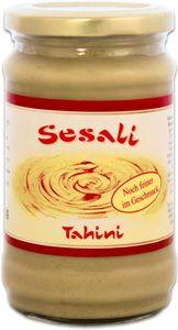 SESALI Tahini Weiße Sesampaste 300g | Tahin für Hummus, Salatsaucen und zum Kochen