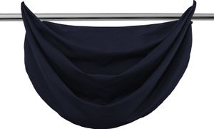Segeltuch Querbehang Microsatin Ösen, die ideale Ergänzung zu unseren Gardinen HxB 60x80 cm Dunkelblau, 20405V