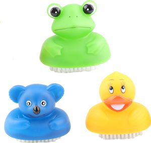 1 x Nagelbürste für Kinder Kunststoff, ca.7 x 7 cm, Koala, Ente oder Frosch, Handbürste Waschbürste