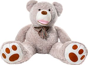 Gustaw Miś Duży XXL (Szary, 130cm) Amigo - pluszowy miś, pluszowy miś XXL, pluszak, przytulanka, pluszowy miś Gigant Miś