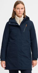 NORTH BEND NBKea Damen Parka Jacke Funktionsjacke wasserdicht atmungsaktiv Kapuze Reißverschlusstaschen Klettband Wassersäule 10.000 mm W-PRO Wetterschutzsystem
