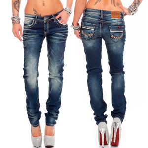 Cipo & Baxx Damen Jeans BA-WD256 Blau W32/L34