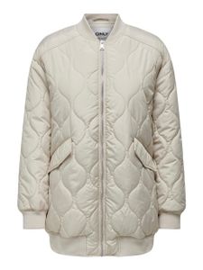 Only ONLTINA LONG QUILTED JACKET OTW Pumice Stone S