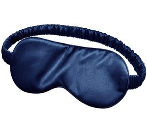 INF Schlafmaske - Seide Dunkelblau
