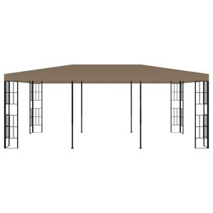 Pavillon Vintage | Partyzelt | Campingzelt | Sonnenschutz | 6x3 m Taupe| - direkt vom Hersteller HOM612655