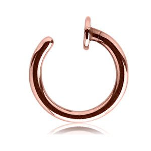 viva-adorno 1,0 mm Nasenring Nasenpiercing Piercing Hoop Ring Chirurgenstahl 316L Rosegold Z462nr