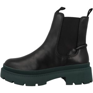 Tamaris Damen Stiefelette Chelsea Boot profilierte Plateausohle 1-25405-29, Größe:38 EU, Farbe:Schwarz