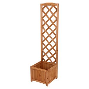3.10 drevených kvetináčov s mriežkou - 135 x 40 x 30 cm - prírodný kvetináč na popínavé rastliny 3.10 drevených kvetináčov s mriežkou - 135 x 40 x 30 cm - prírodný kvetináč na popínavé rastliny