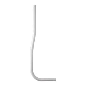 tecuro Spülrohr Ø 28 mm für WC-Druckspüler - Kunststoff weiß 20-25 mm gekröpft