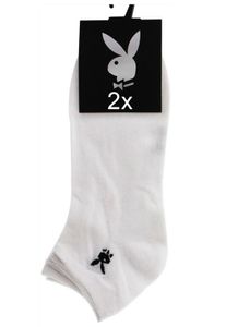 Playboy Bunny 12 Paar Sneaker Socken Damen Herren 43-46 Weiss bei Bowatex