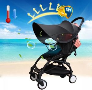 Universalgröße Sonnenschutz für Kinderwagen - Baby Sonnenverdeck für Buggy & Sportwagen|Blockiert bis zu 95% UV UPF50