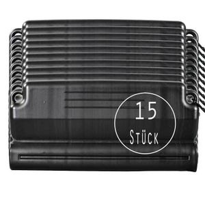 15 Stück Eisdruckpolster schwarz mit Haken und Ösen