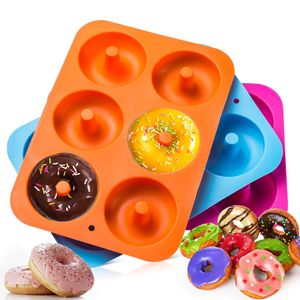 3 stücks Silikon Donutform Donut Backform Form Blatt Behälter Macht perfekte 3-Zoll-Donuts
