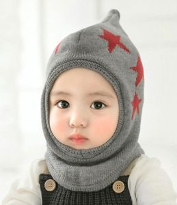Schlupfmütze Baby Jungen Mädchen Wintermütze Strickmütze Balaclava 3-24 Monaten Grau