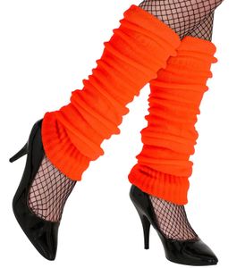 Stulpen | Neon Orange - 80er Jahre Disco Kostüm
