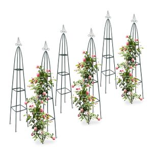 relaxdays 6x Garten Obelisk