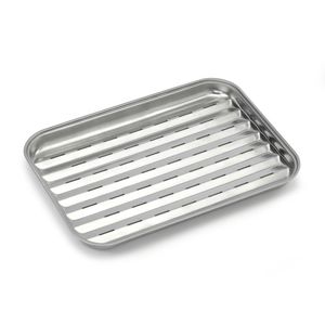 Grillschale barbecook Edelstahl 34,5 x 24 cm