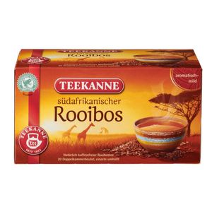Teekanne südafrikanischer Rooibostee aromatisch mild koffeinfrei 35g