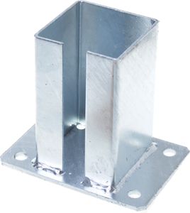 Aqbau® Podpěra pro sloupky brány I Šroubovací objímka na plotový sloupek I Velikost 95 x 95 mm