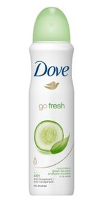 Dove Go Fresh Antyperspirant w sprayu Cucumber & Green Tea Scent, 150ml (PRODUKT Z NIEMIEC)