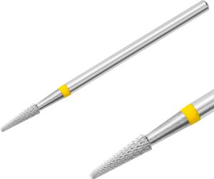 Hartmetallfräser Fräseraufsatz Rundkegel Superfein Schleifer (gelber Ring)