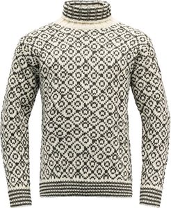 Devold Of Norway Svalbard Wool High Neck Pullover Weiß,Schwarz 2XL Mann Weiß,Schwarz 2XL