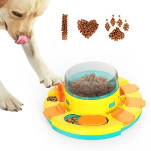 (modrá) Hračka pro psy, hračka na pamlsky, dávkovač krmiva pro psy, interaktivní puzzle pro IQ výcvik, potřeby pro domácí mazlíčky