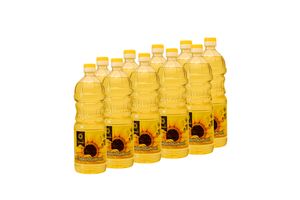 Sonnenblumenöl BEKOSOLE, 10 x 1L PET Flasche, ein raffiniertes Pflanzenöl für kalte und warme Küche