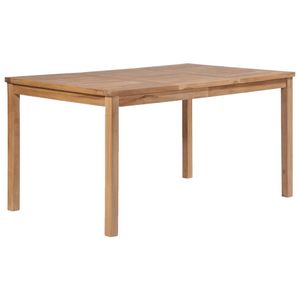 vidaXL Záhradný stôl 150x90x77 cm Teakové masívne drevo