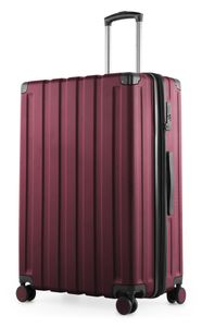 HAUPTSTADTKOFFER - Q-Damm - Großer Koffer Trolley Hartschalenkoffer XXL Erweiterung, expandable Suitcase 77cm, 133 Liter,Burgund