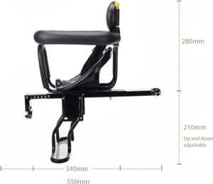 Bezpečnosť detských sedadiel na bicykli Predné detské sedadlá Detské sedlo s pedálmi na podporu chrbta pre MTB cestný bicykel Bezpečnosť detských sedadiel na bicykli Predné detské sedadlá Detské sedlo s pedálmi na podporu chrbta pre MTB cestný bicykel