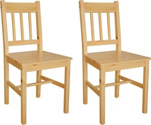 Möbel Küchenstuhl,Essstühle Esszimmerstühle 2er Set Kiefernholz DE73767