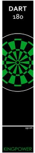 Dartmatte Dart Teppich Turnier Matte Abwurflinie Bodenschutz Zubehör Dartpfeile Dartscheibe Dartboard 2 Größen 237cm und 290cm verschiedene Designs Kingpower, Design:Design 10 (Grün 290x60cm)