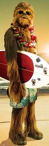 Star Wars Poster Chewbacca Surfin' 53 x 158 cm