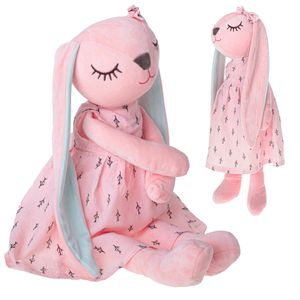 KIK KX5222 Pluszowy królik 52 cm - różowy