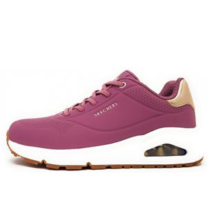 Skechers Uno Shimmer Damenschuhe Schnürschuhe Sportive Sneaker low Rot, Schuhgröße:41 EU