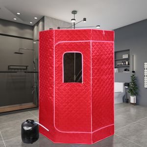 Mobile Dampfsauna Sauna-Box mit 3L Dampfer für Schwitzen Abnehmen Entgiften 1500W Rot Mobile Dampfsauna Sauna-Box mit 3L Dampfer für Schwitzen Abnehmen Entgiften 1500W Rot