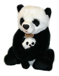 Rappa Plyšová panda s mláďaťom 27 cm ECO-FRIENDLY