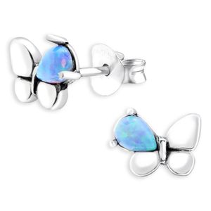 Opal Schmetterling Ohrringe aus 925 Silber