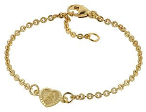 trendor 75091 Armband für Babys 333 Gold/8 Kt mit Engel-Plakette 14 cm