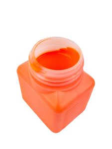 100ml PSYWORK Schwarzlicht Dispersionsfarbe Neon Orange