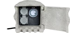 HEITRONIC 37503 Verteilerbox Grau