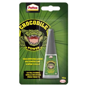 Pattex Crocodile Power Sekundenkleber 10 g Extra schnell Transparent
