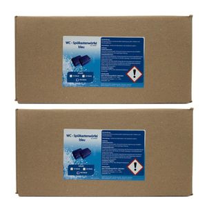 200 WC - Wasserkastenwürfel Spülkasten-Würfel Reinigungs-Tabs blue, 50g