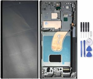 Pro Samsung Galaxy S23 Ultra 5G Displej Full OLED LCD s rámečkem Dotykový díl Náhradní díl Oprava Zelená